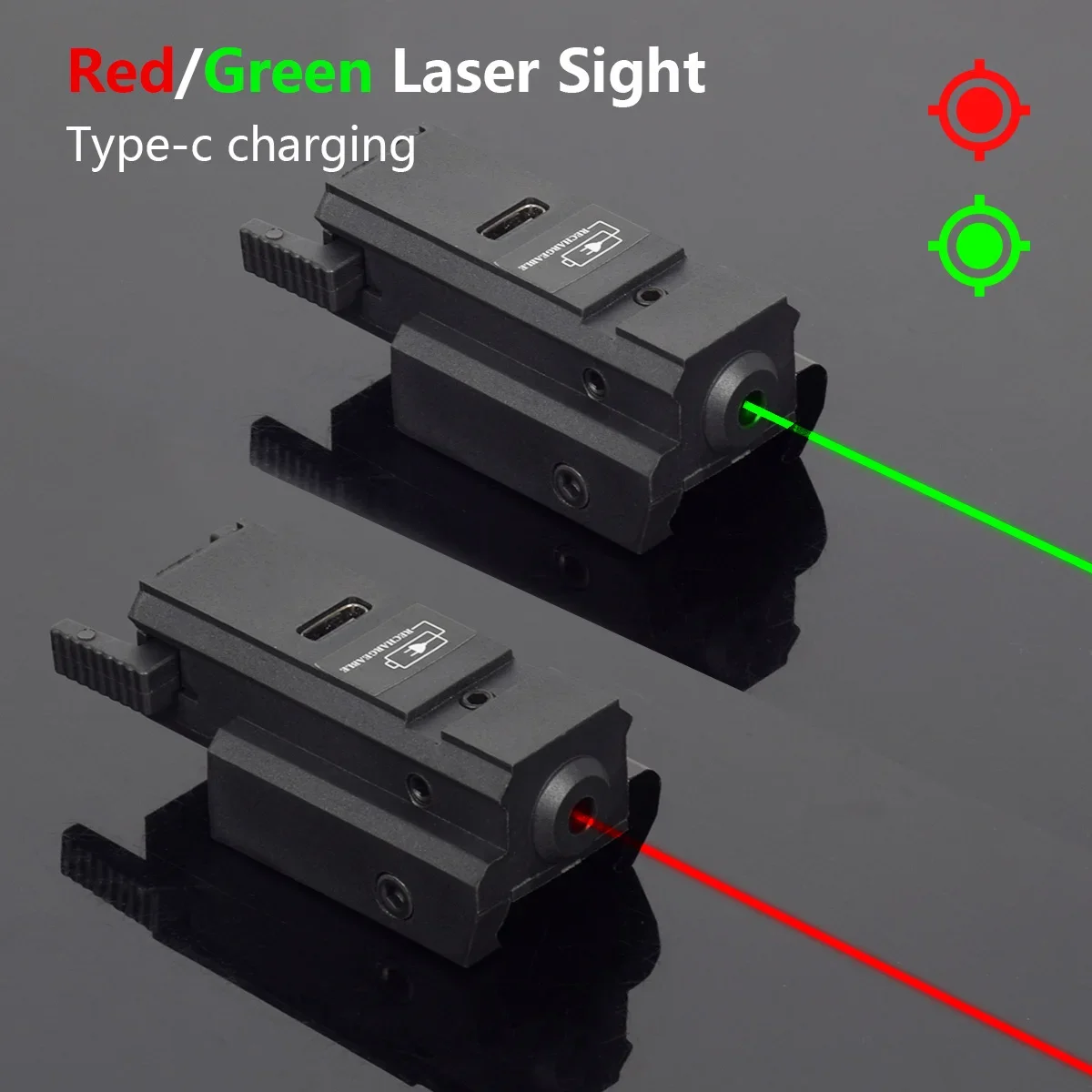 Industrial Laser Beam - USB 충전 레이저 녹색 빨간색 레이저