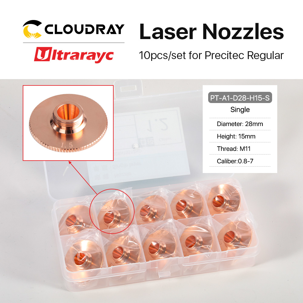 Metal Laser Cutter Head - Ultrarayc 10 개/대 레이저 노즐 단일