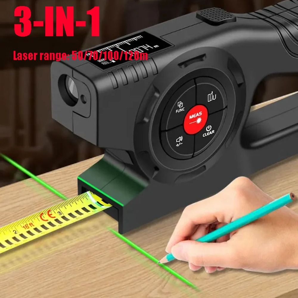3-in-1 레이저 줄자, 접이식 충전식 디지털 줄자, - Industrial Laser Distance Sensor 리뷰 및 가격