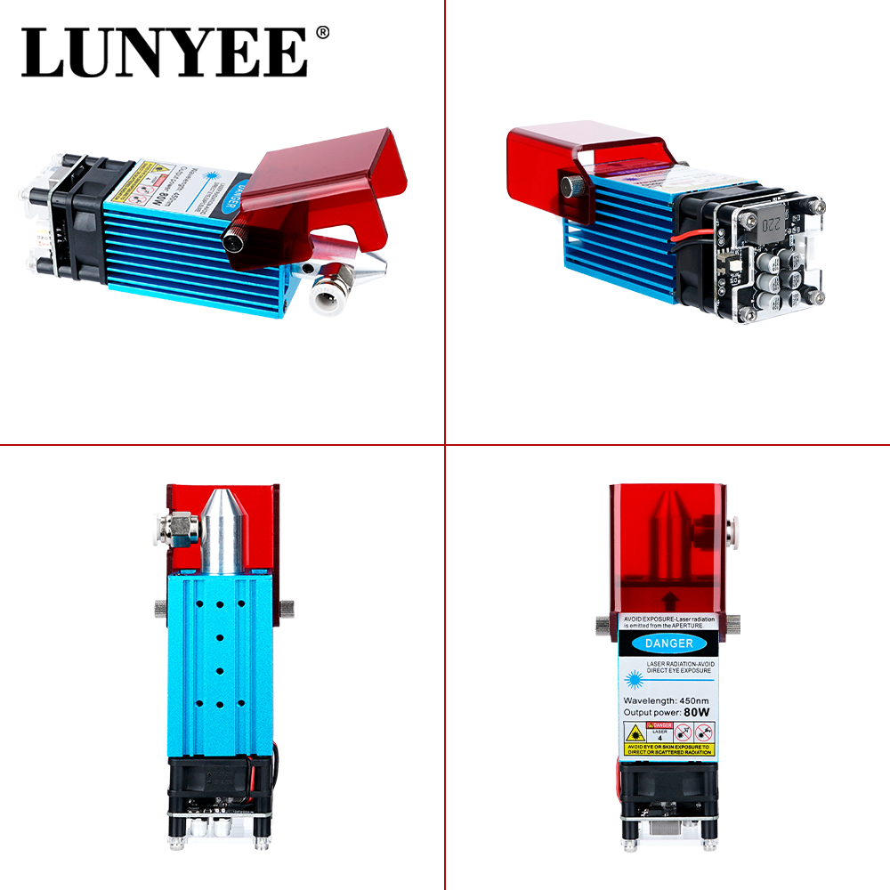 LUNYEE 레이저 모듈 80W 40W 에어 어시스트  - Metal Laser Cutter Head 리뷰 및 가격