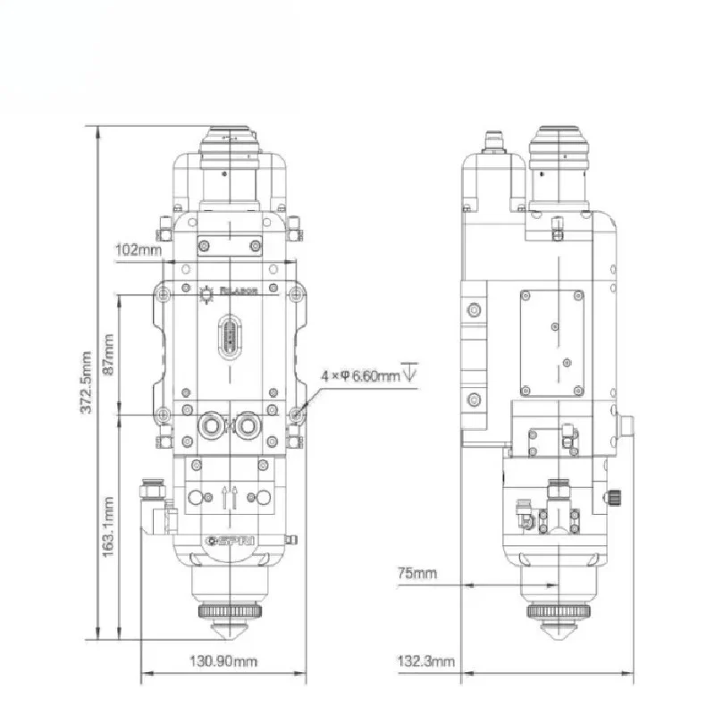 핫 8KW 8000W LCM08B 지능형 자동 초점 금 - Metal Laser Cutter Head 리뷰 및 가격
