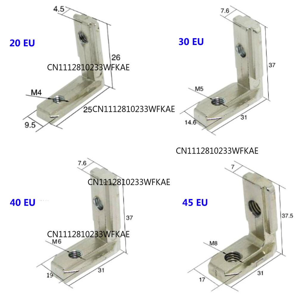10개입 T 슬롯 L자형 알루미늄 프로파일 내부 코너  - Aluminum T-Slot Profile 리뷰 및 가격