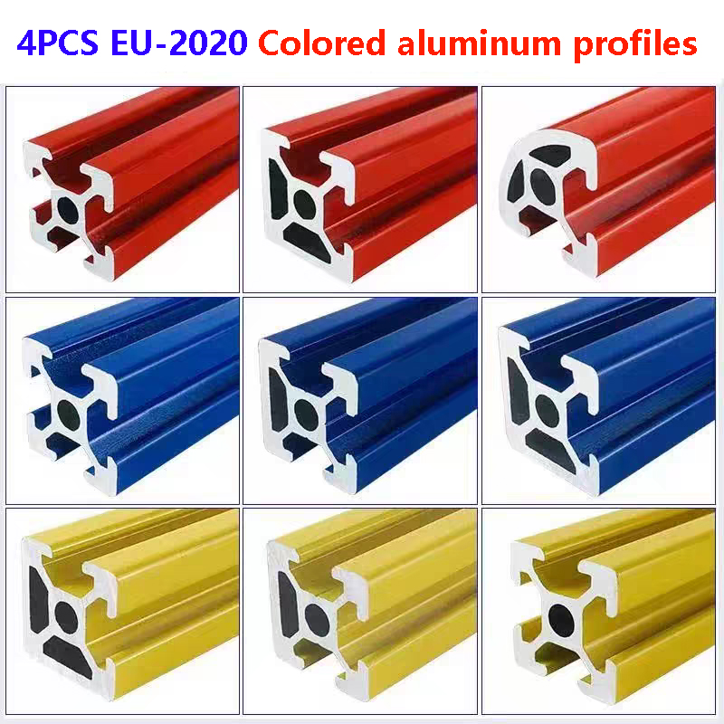 4PCS EU 표준 2020N1 2020N2 2020R - Aluminum T-Slot Profile 리뷰 및 가격